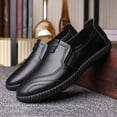 thumbnail image 6 of Classical Style Leather Shoes Soccer Shoes Men Leather for Men Slip on Men Shoes Dress Leather Soles Pu Leather Low Rubber Vintage Leather Shoes Men Sole Block Heel Work, 6 of 6