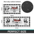 thumbnail image 6 of Farmhouse Kitchen Rugs Sets of 2 Buffalo Plaid Black and White Rooster Cow Kitchen Rug Washable Non-Slip Kitchen Mats for Floor 2 Piece Farmhouse Kitchen Decor, 6 of 6