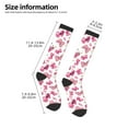thumbnail image 5 of Fotbe Girl Butterfly print Women's Men's Novelty Crew Socks Cotton Socks Knee High Socks for Walking,Running,Nurses,Pregnancy, 5 of 9
