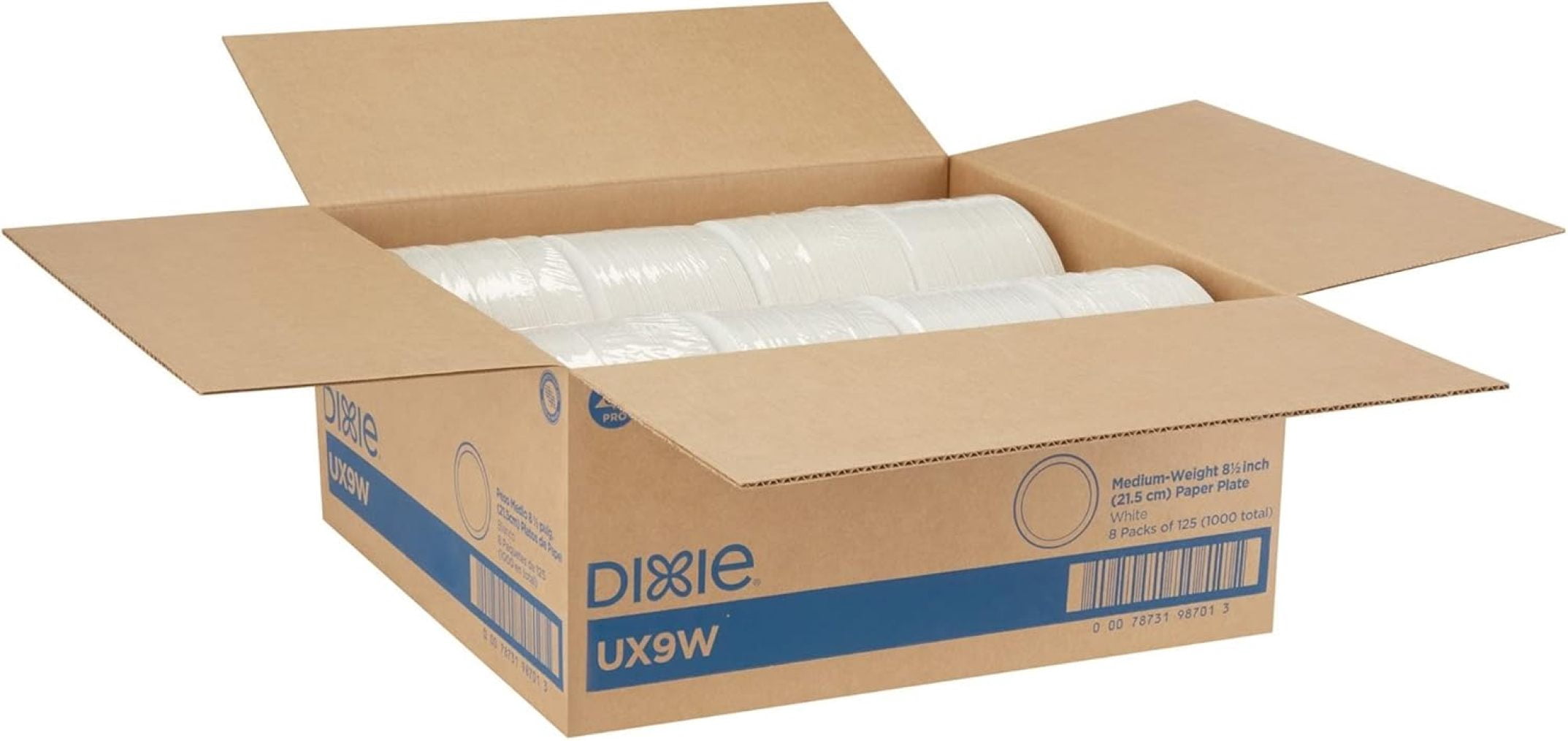ZLGP UX9WS Pathways Wise Size Paper Plate, 8.5" Diameter (Case of 4 Packs, 125 Plates per Pack)