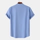 thumbnail image 4 of pstuiky Camisa de manga corta para hombre, Camisa hawaiana informal de manga corta con cuello alto y botones para hombre camisas casuales para hombre m, 4 of 6