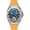 Silver yellow1, variant on Skeleton Automatic Self-Winding Mechanical Vintage Wristwatch Men Business Wrist Watch Stainless Steel Silicone Sapphire Crystal Waterproof Clock Luminous