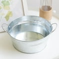 thumbnail image 2 of unbranded 1Ud Cubeta De Hierro Plateado Con Doble Asa Para Guardar Y Usar En Jardinería, 2 of 5
