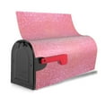 thumbnail image 4 of Haiem Sparkly Pink Glitter Mailbox Covers Magnetic ,Mailbox Wraps Post Letter Box Cover for Holiday Garden Yard Decor-21x18 in, 4 of 9