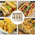 thumbnail image 4 of 50 PCS Disposable Taco Holders for party, HIA Premium Paper Taco Plates, Taco Tray Stand for 3 Tacos, Taco Bar Serving Set for a Party, Taco Plates with Dividers, Taco Tuesday, 4 of 8