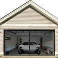 thumbnail image 1 of POINTERTECK Garage Door Screen for 2 Car  Heavy Duty Garage Screen Mesh with Magnets  Retractable Hands  Magnetic Double Car Garage Screen  Hands Free Mesh Partition Keeps Bugs Out  Pet a, 1 of 8