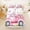 White Pink, variant on Erosebridal Blue Bow Rabbit Kid Twin Sheet Sets, Easter Eggs Flower Bedding, 3pcs