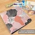 thumbnail image 5 of Leather Cover Photo Album 80 Pockets 4x6 Photos Bookshelf Picture Album Trendy Hand Drawn Shells, 5 of 9