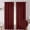Burgundy Red, variant on Short Linen Tier Curtains Rod Pocket Semi Sheer Half Kitchen Curtains Burlap Light Filtering Thick Linen Drapes for Bathroom, 30x24 inches, Set of 2 Panels, Black