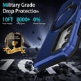 thumbnail image 2 of for Samsung Galaxy A35 5G Case, Armour Silicone TPU Bumper Cover Samsung Galaxy A35 with Rotable Ring Stand, Military Shockproof Protective Cell Phone Case for Samsung Galaxy A35 5G Blue, 2 of 7