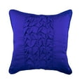 thumbnail image 1 of Cushion Cover, 22x22 inch (55x55 cm) Throw Pillow Cover, Blue Accent Pillow, Textured Pintucks & Knotted Solid Pillow Cover, Art Silk Square Throw Pillow Cover - Electric Blue Knots, 1 of 3
