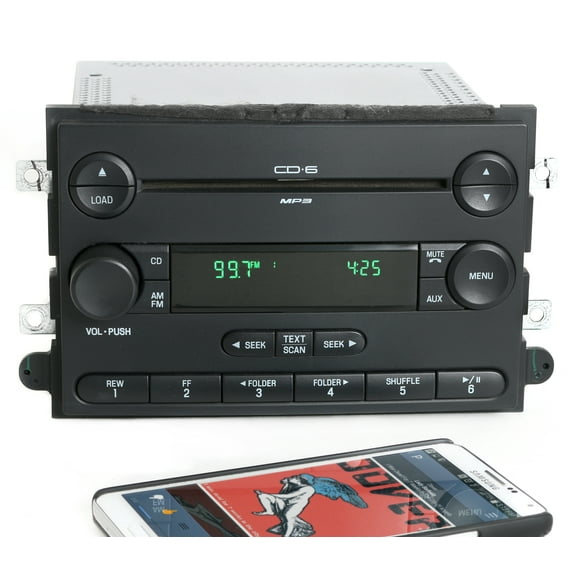Restored Mercury 2007 Milan AM FM 6 Disc CD Player Radio w Bluetooth Music 7E5T-18C815-AD (Refurbished)