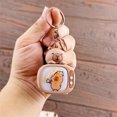 thumbnail image 1 of Creative TV Model Capybara Keychain With LED Light Schoolbag Pendant Television Key Holder Car Key Ring Desktop Ornament Friend Gift, 1 of 4