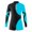 Blue Green, variant on MSemis Girls One-Piece Gymnastics Leotard Shiny Long Sleeve Ballet Unitard with Shorts
