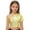 Gold, variant on Girls One Shoulder Sequin Dance Top Metallic Sparkle Long Sleeve Crop T Shirt for Performance Stage Wear (Black, 3-4 Years)