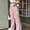 Pink, variant on LEBONYARD Sweat Pants,Women Fashion Striped Print Casual Elastic Waist Long Pants with Pocket Brown S