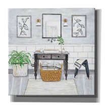 Epic Graffiti 'Upstate Farmhouse Bath I' by Jadei Graphics, Canvas Wall Art, 18"x18"