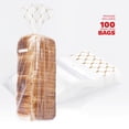 thumbnail image 4 of Bolsas para pan Tafura, de plástico transparente, 100 unidades, con lazos giratorios, 4 of 4