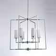 thumbnail image 5 of Pasargad Home Lionnel 3-Light Metal & Glass Chandelier Light in Chrome/Clear, 5 of 5