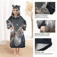 thumbnail image 4 of BZSMCE Wearable Blanket Hoodie Fashion Crystal Butterfly Home Wear, 4 of 7