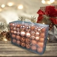 thumbnail image 6 of yotijay 100 Pcs Christmas Baubles Ornament Hanging Balls Baubles Unbreakable for Outdoor Aureate, 6 of 8