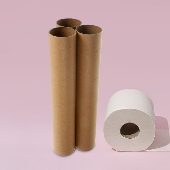 OUNONA Set of 3 Light Brown Paper Cylinder Tubes for Crafts, Creative Cardboard Tubes for Artistic and Crafting Projects