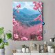 thumbnail image 4 of Qisvanset Framed Canvas Wall Art 12x16 Inch Pastel Cherry Blossom Mountain Spring Art, 4 of 5