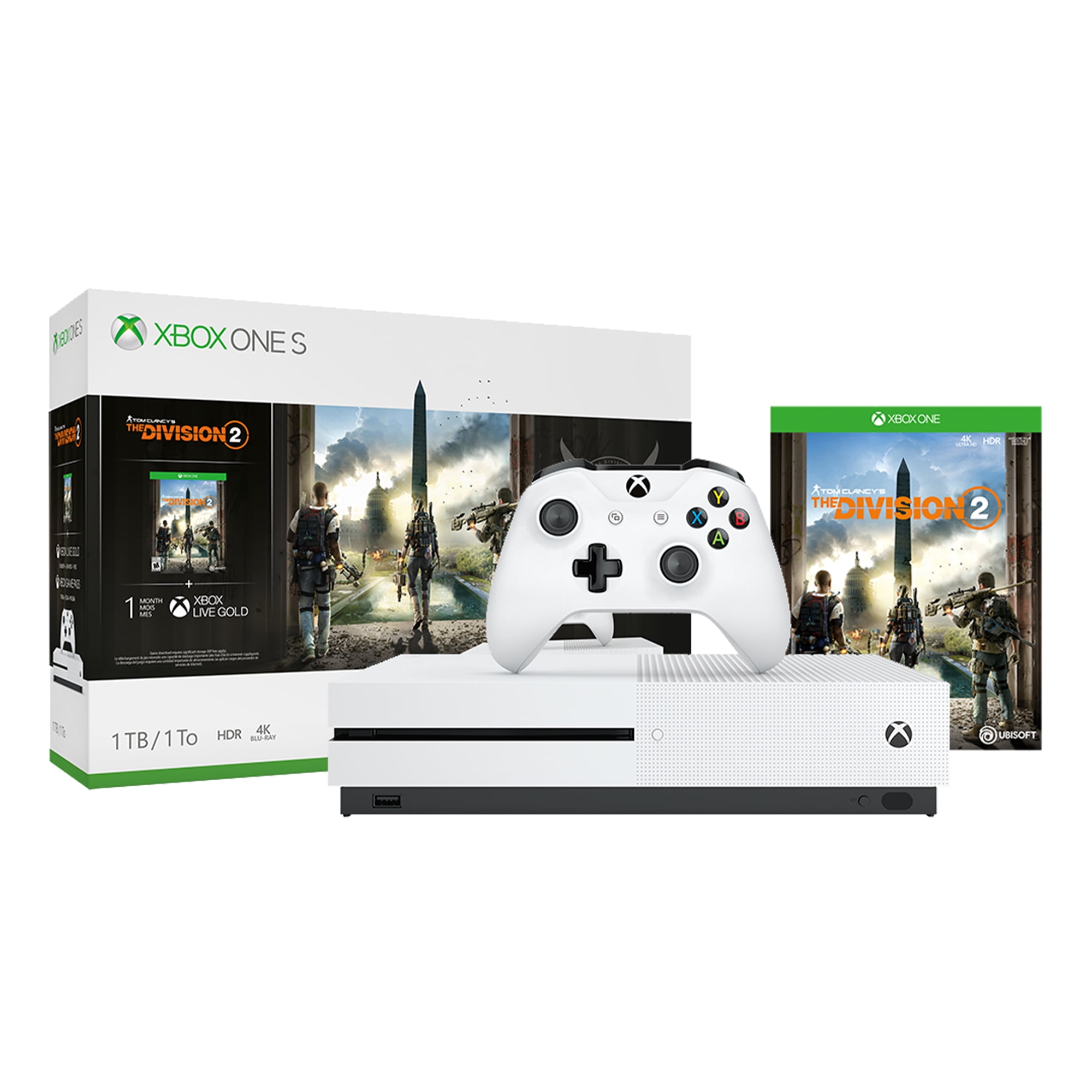 Restored Microsoft Xbox One S 1TB Console with Tom Clancy's The