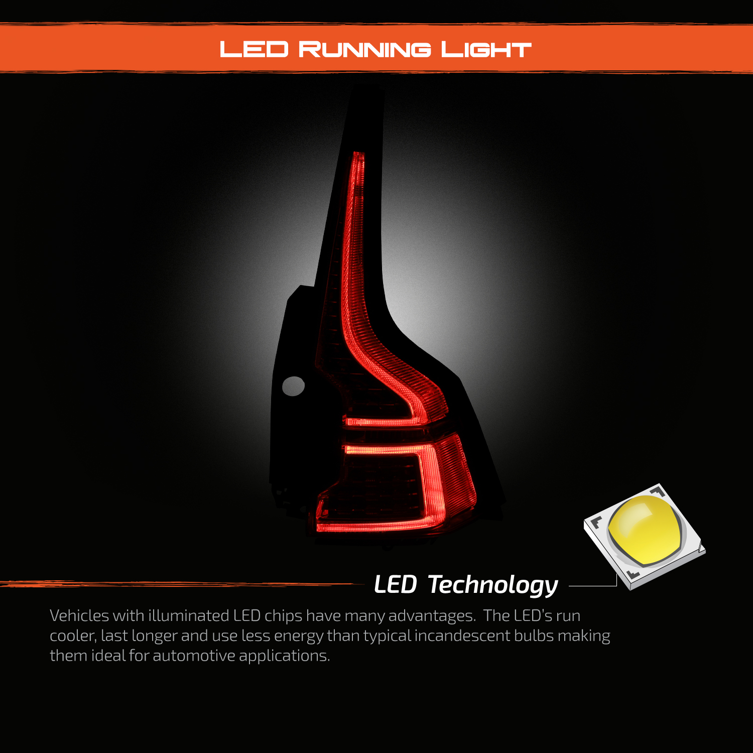 AKKON - Fit 2018-2024 Volvo XC60 Premium LED Running Tail Light OE Style Replacement Lamp Passenger Right Side