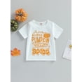 thumbnail image 2 of Wassery Toddler Boys Halloween Outfits Infant Boys Thanksgiving Clothes  Short Sleeve Pumpkin/Turkey Print Loose T-shirt Tops 6M-4T, 2 of 8