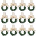 thumbnail image 1 of Mini corona de hojas verdes con encanto navideño ancho para gabinetes de cocina que crea una apariencia resistente y estéticamente agradable. Ratán, estilo 3, 1 of 8