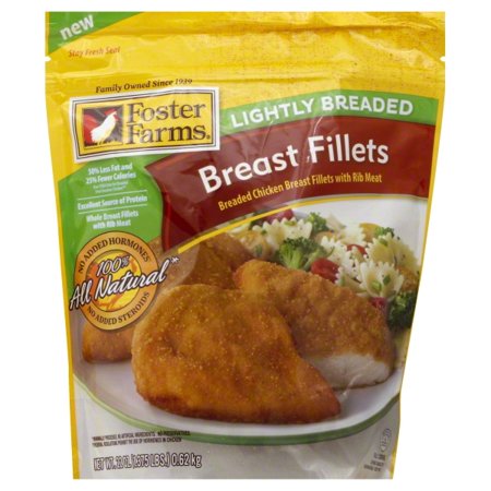 Foster Farms Lightly Breaded Chicken Breast Fillets, 22 oz