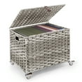 thumbnail image 3 of StorageWorks File Folder Organizer Box with Wheels, Printer Stand for Home Office, Gray, 3 of 9