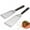 Silver #S, variant on Stainless Steel Spatula, Grilling Spatula for Steak and Fish, Professional Perforated Turner for Frying and BBQ, Multipurpose Kitchen Spatula with Ergonomics Handle