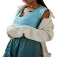 thumbnail image 3 of Women Summer Slim Fit Crop Tops Cap Sleeve V Neck Short T-shirt, 3 of 5