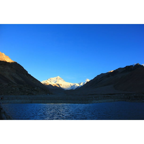 Chomolungma Himalayas Lhotse Panorama Mount Everest 12 Inch By 18 Inch Laminated Poster With Bright Colors And Vivid Imagery Fits Perfectly In Many Attractive Frames Walmart Com Walmart Com