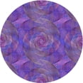 thumbnail image 1 of Ahgly Company Machine Washable Indoor Round Transitional Rich Lilac Purple Area Rugs, 3' Round, 1 of 7