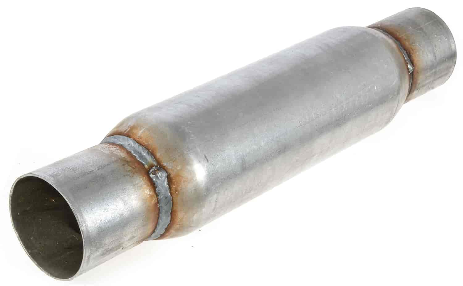 JEGS 30292 Flowpack Bullet Muffler 3 Inlet / Outlet 4 x 12 Body 18