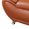thumbnail image 2 of PonLiving Oversize Modern Leather Armchair, Living Room Furniture, Orange, 2 of 4