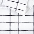 thumbnail image 3 of JJEAN-Modern Waffle Kitchen Towel Set 6-Pack, Black, 16"x28", 3 of 3