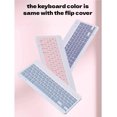 thumbnail image 5 of Magnetic Detachable Candy Color Bluetooth Keyboard Folio Case for Xiaomi Redmi Pad SE 8.7" 2024,Purple, 5 of 7