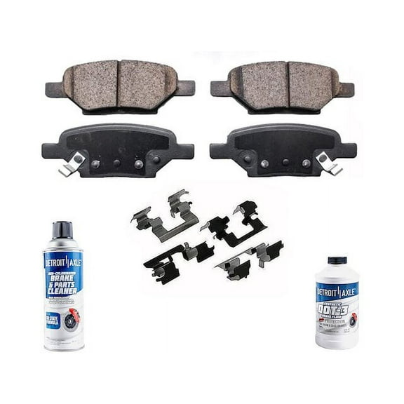 Rear Brake Pad Set - Compatible with 2004 - 2012 Chevy Malibu 2005 2006 2007 2008 2009 2010 2011