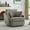Gray, variant on Oversized Swivel Accent Chair, 40.55"W Gray Club Chair with 2 Throw Pillows, 360 Degree Swivel Round Sofa, Modern Arm Chair for Living Room, Bedroom, 450LBS Capacity