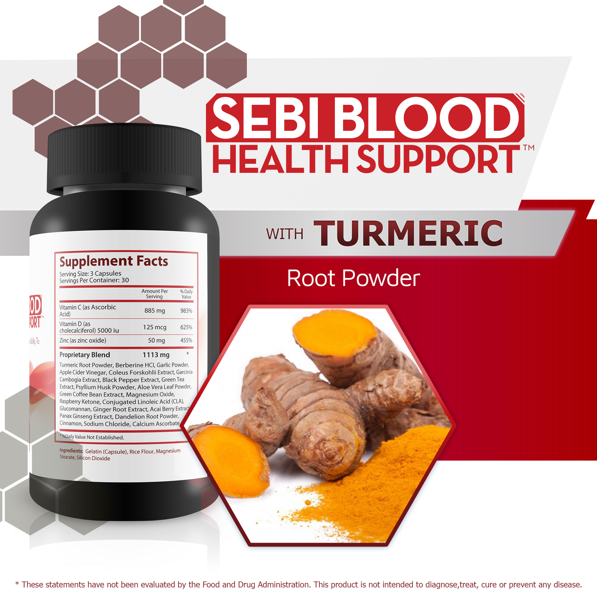Sebi Blood Health Support - Blood Health Supplement - Blood Balance Blood Boost Formula - Inspired by Dr Sebi Blood Health - Help Improve Blood Flow & Reduce Oxidative Stress Naturally