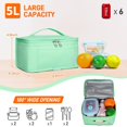 thumbnail image 2 of Bolsa de Almuerzo Mini Aislada NOL Natural Organic Lifestyle de Nylon, 2 of 8