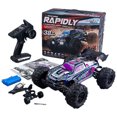 thumbnail image 1 of Bewildely Coche RC Unisex 1/16 con tracción en las cuatro ruedas, camión de Control remoto de alta velocidad para estudiantes de escuela Kits de construcción modelo púrpura, 1 of 6