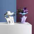 thumbnail image 4 of Kmbangi Resin Vase Desktop Plant Container Human Body Shaped Flower Pot, 4 of 8