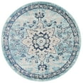 thumbnail image 3 of SAFAVIEH Madison Dalia Oriental Area Rug, Teal/Navy, 3' x 3' Round, 3 of 12