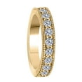 thumbnail image 3 of Aonejewelry 1.50 Ct. Ctw Channel Prong Setting Diamond Wedding Band In 10K Solid Yellow Gold, 3 of 4