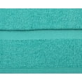 thumbnail image 3 of Hand Towels for Bathroom Highly Absorbent Soft Cotton Towel Aqua Blue Pack of 2, 28x16 Inches, 3 of 7